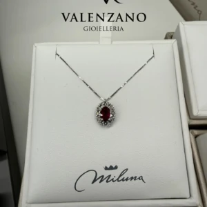 Collana Miluna pietra rossa da Valenzano Gioielleria