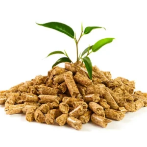 Immagine simbolica con pellet e foglioline da Brico Edil Dardano