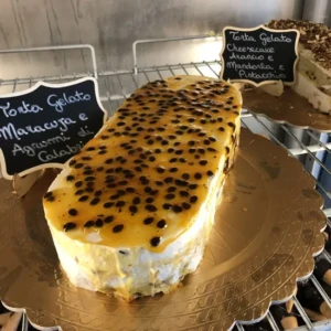 Torta gelato maracuja e agrumi di Calabria Antica Gelateria Fortino