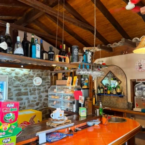 Vista frontale banco bar La Baracca