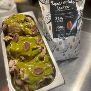 Gelato al cioccolato e pistacchio di Antonio Palmieri Pasticceria