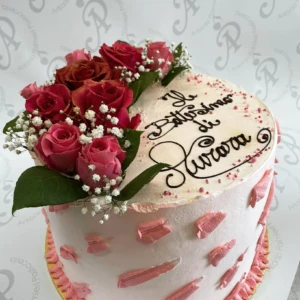Torta con rose rosse di Antonio Palmieri Pasticceria